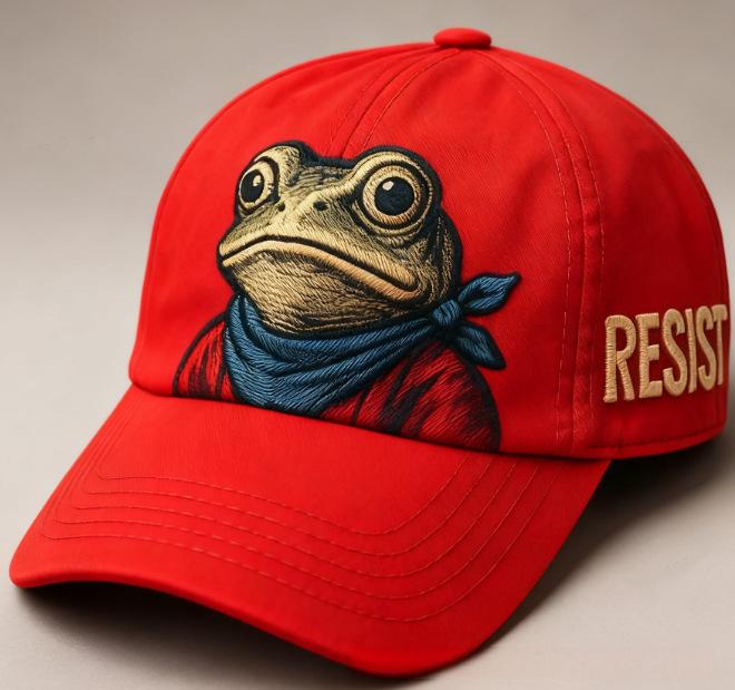 3D Frog Digital Print Baseball Cap | Unique Snapback Hat