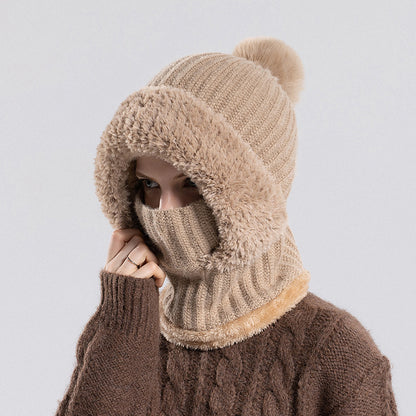 3-in-1 Winter Hat Scarf Mask Set - Fleece Lined