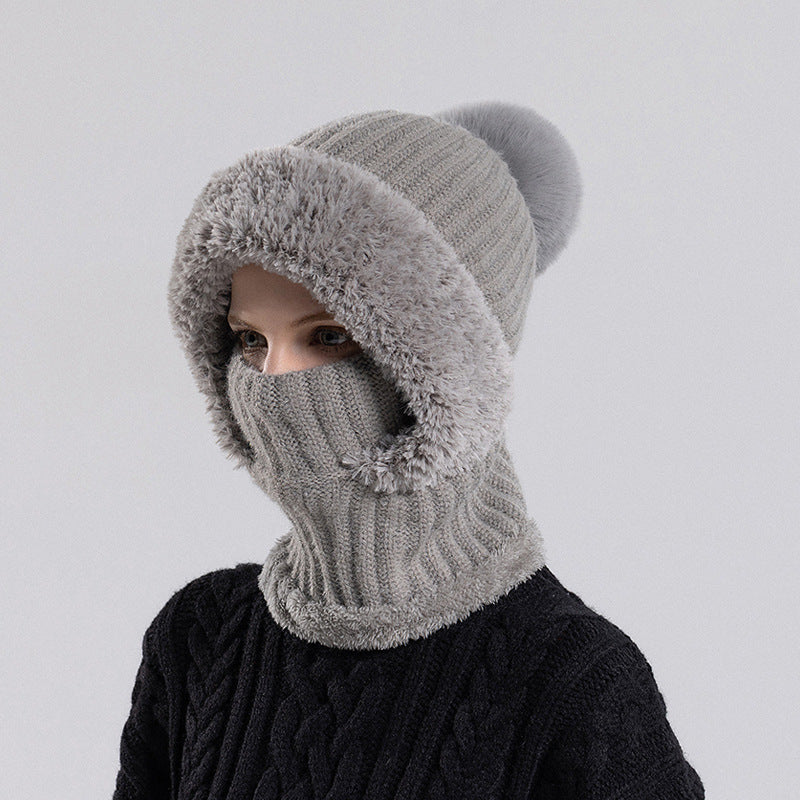 3-in-1 Winter Hat Scarf Mask Set - Fleece Lined