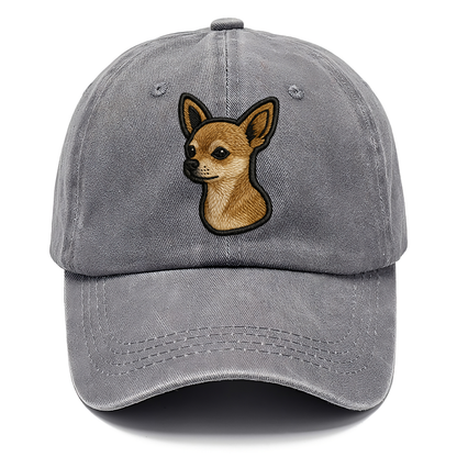 Chihuahua - Modern tiny dog logo with bo - Classic Cap
