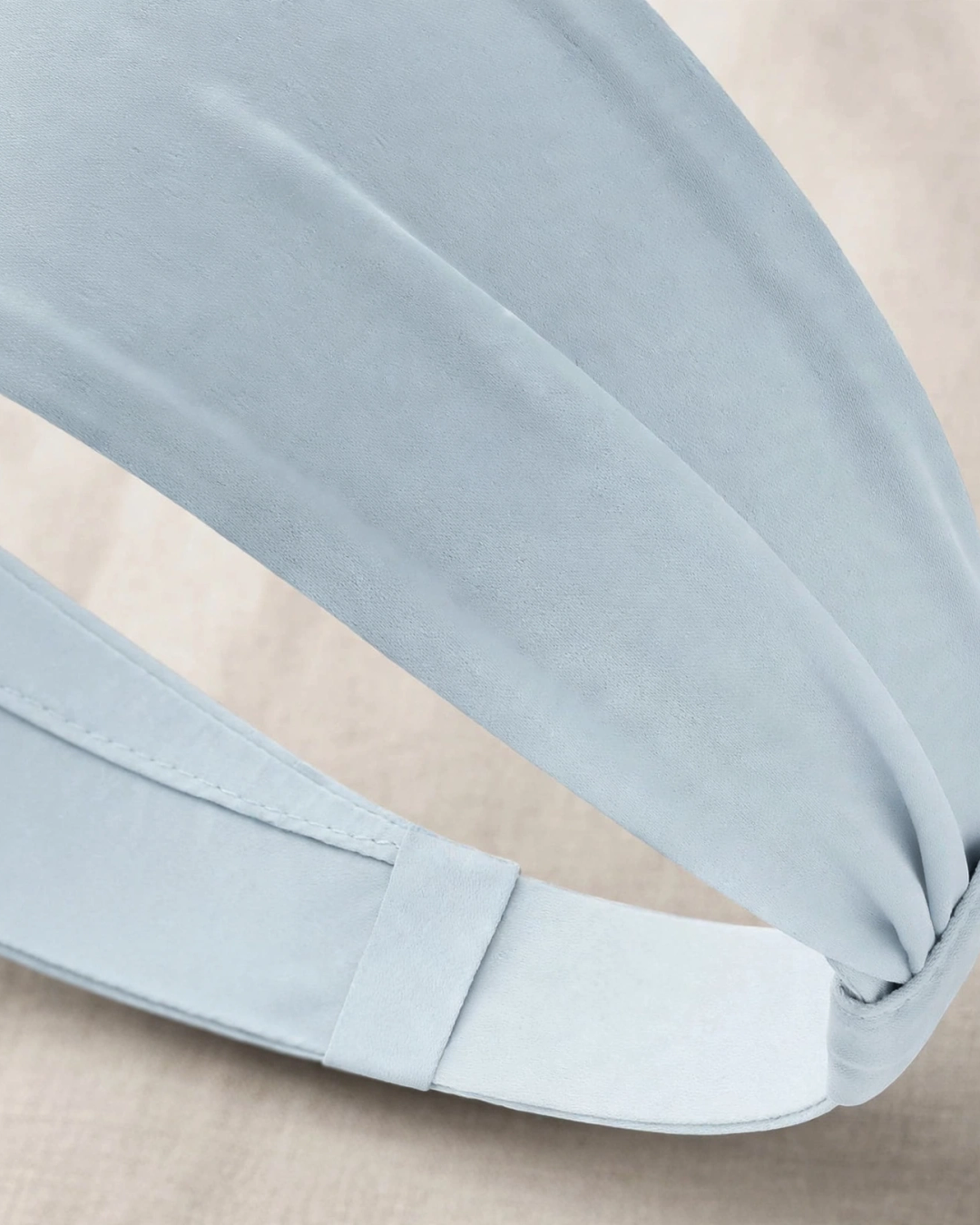 Premium Silk Sports Headband - Sweat-Wicking Yoga Running — close-up detail of a secondary structural feature