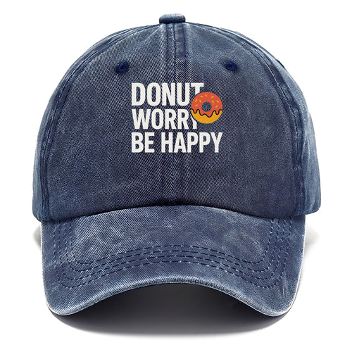 Donut Worry Be Happy Classic Cap