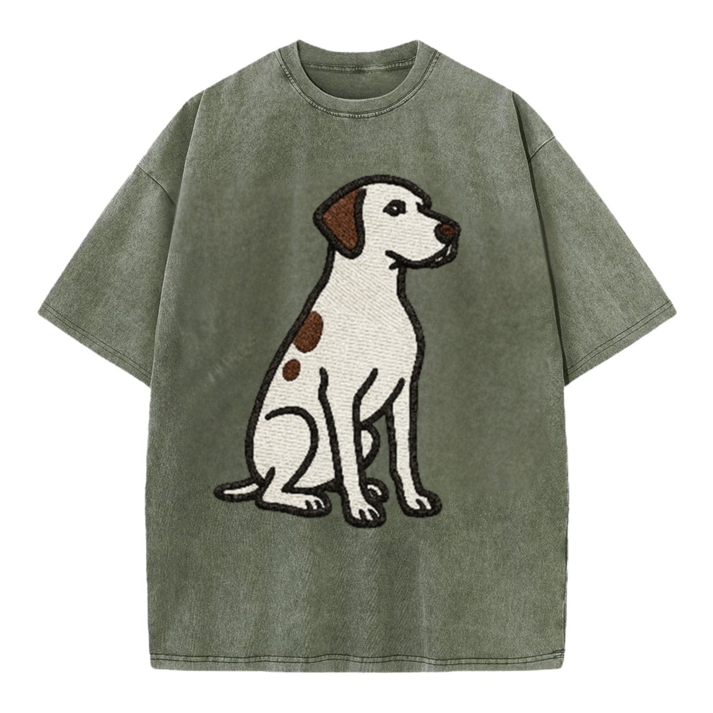 pointer-white-liver-spots-sitting-pose-loyal-spirit Hat