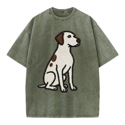 pointer-white-liver-spots-sitting-pose-loyal-spirit Hat