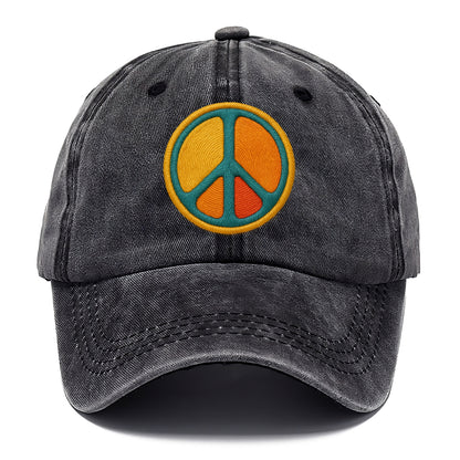 golden peace embroidered Hat
