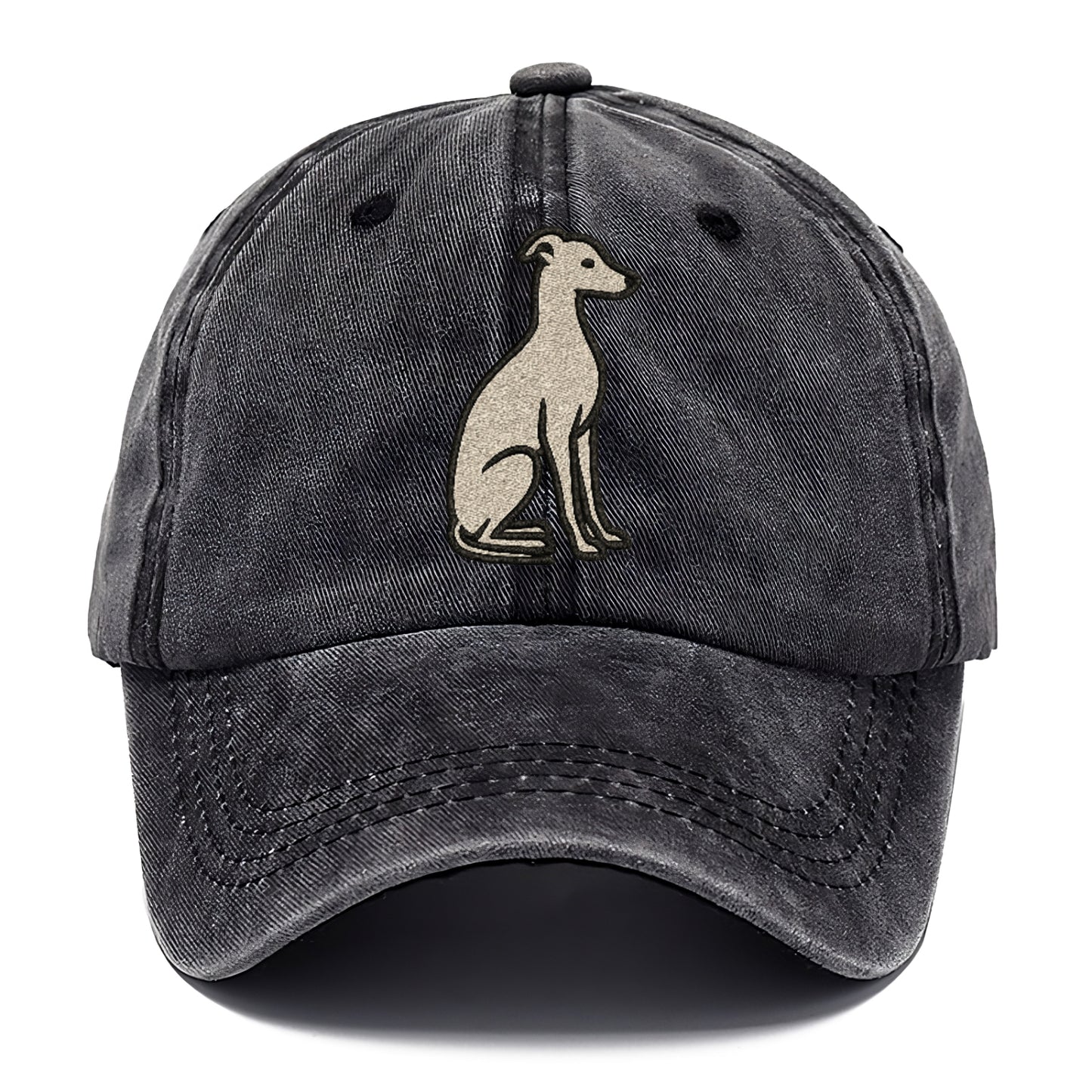 Italian Greyhound Gray Sitting Pose Hat