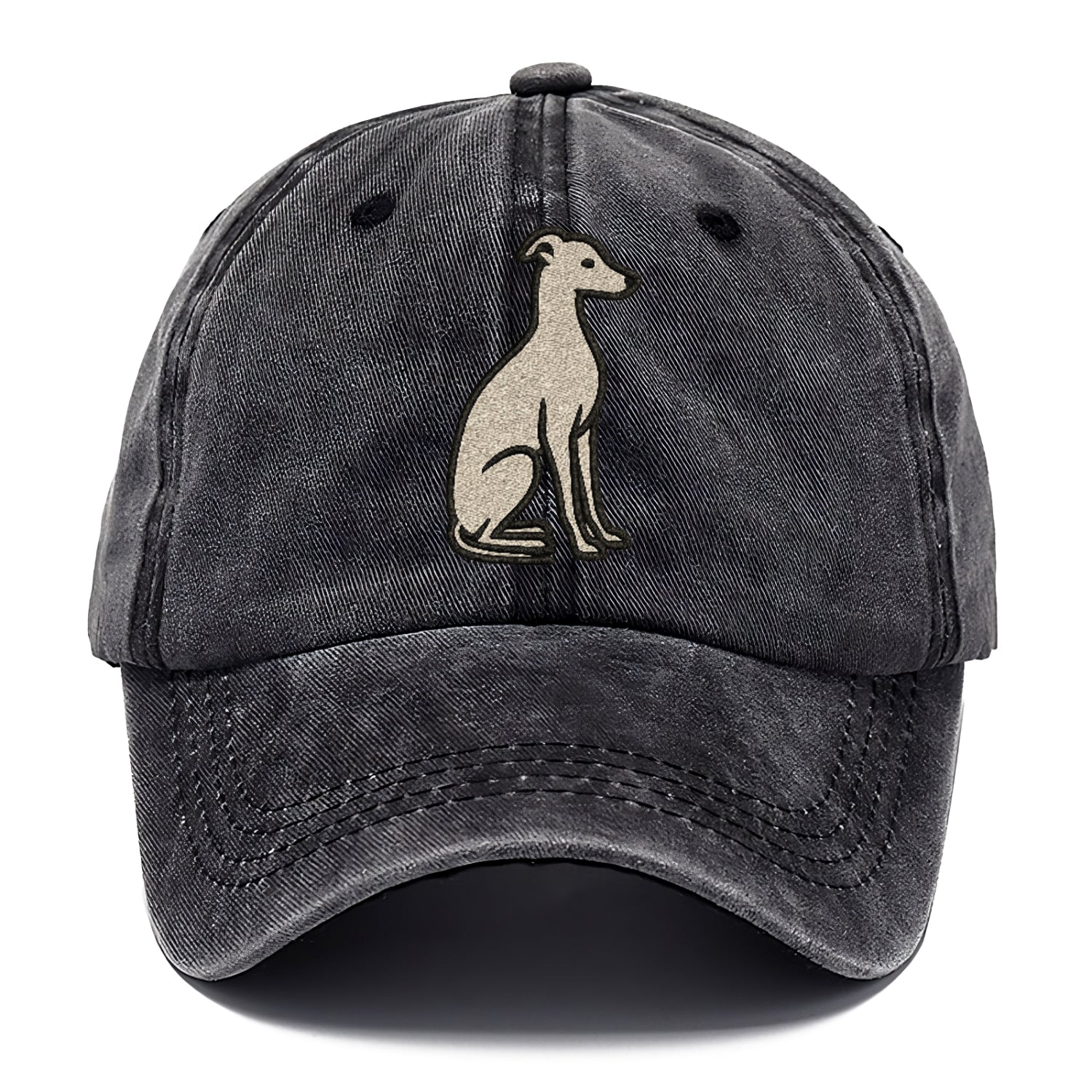 Italian Greyhound Gray Sitting Pose Hat