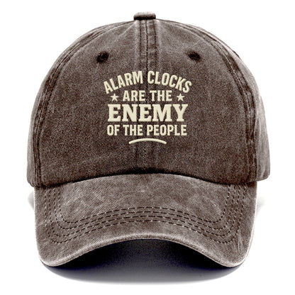 alarm clocks are the enemy of the people Hat
