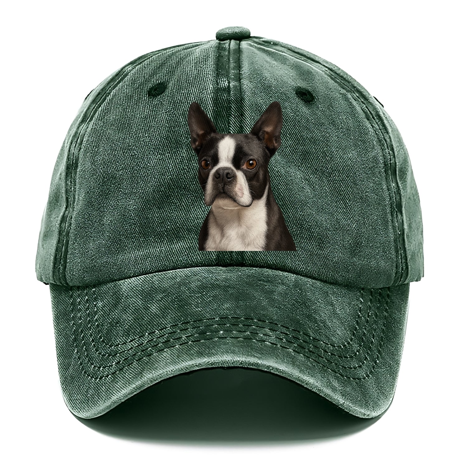 boston terrier portrait design Hat