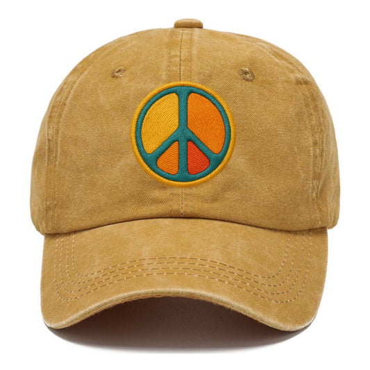 golden peace embroidered Hat