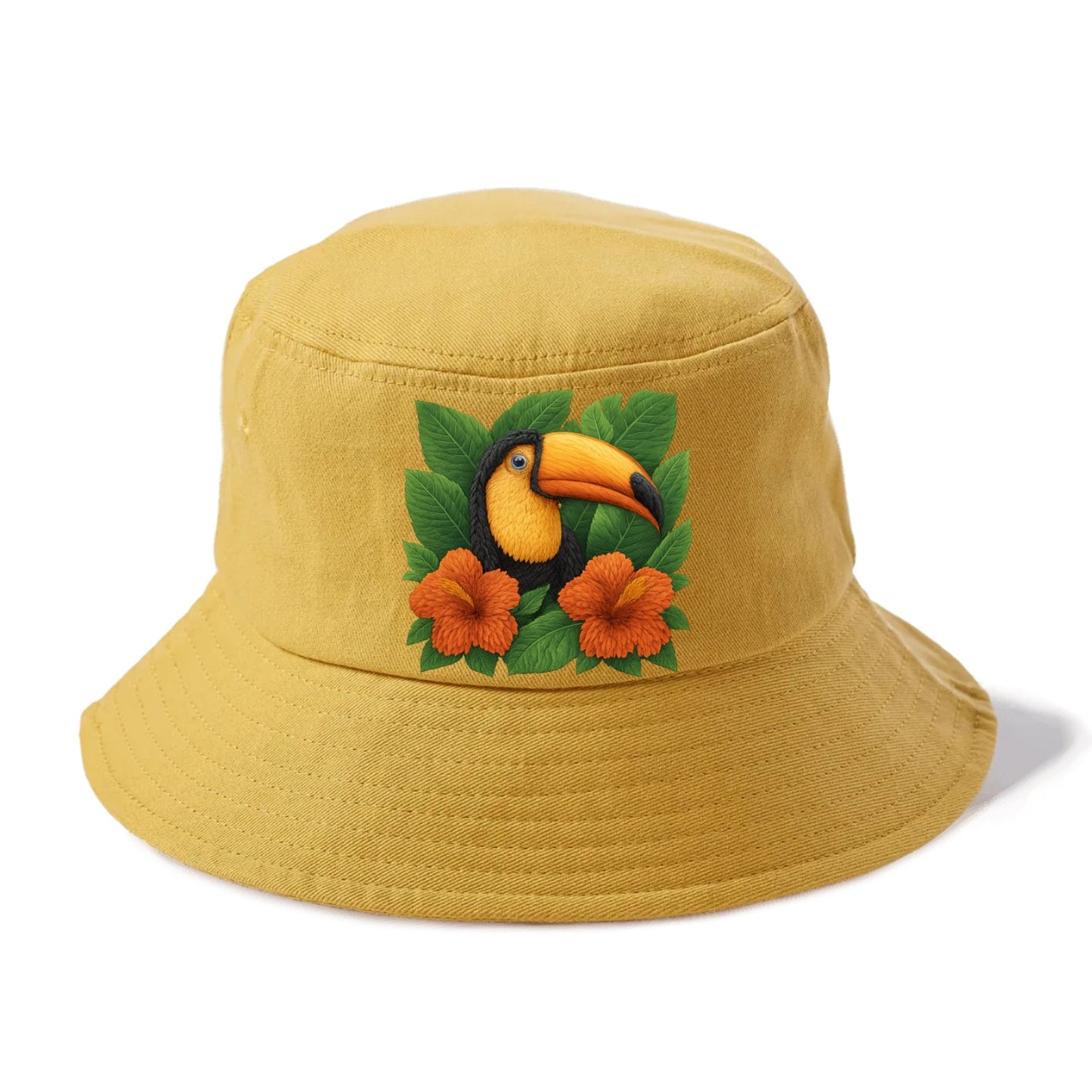 tropical paradise toucan bloom Hat