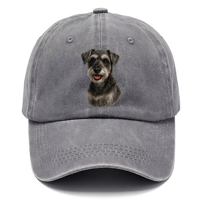 schnoodle portrait design Hat