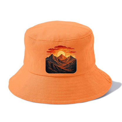fiery mountains and sunset vista Hat