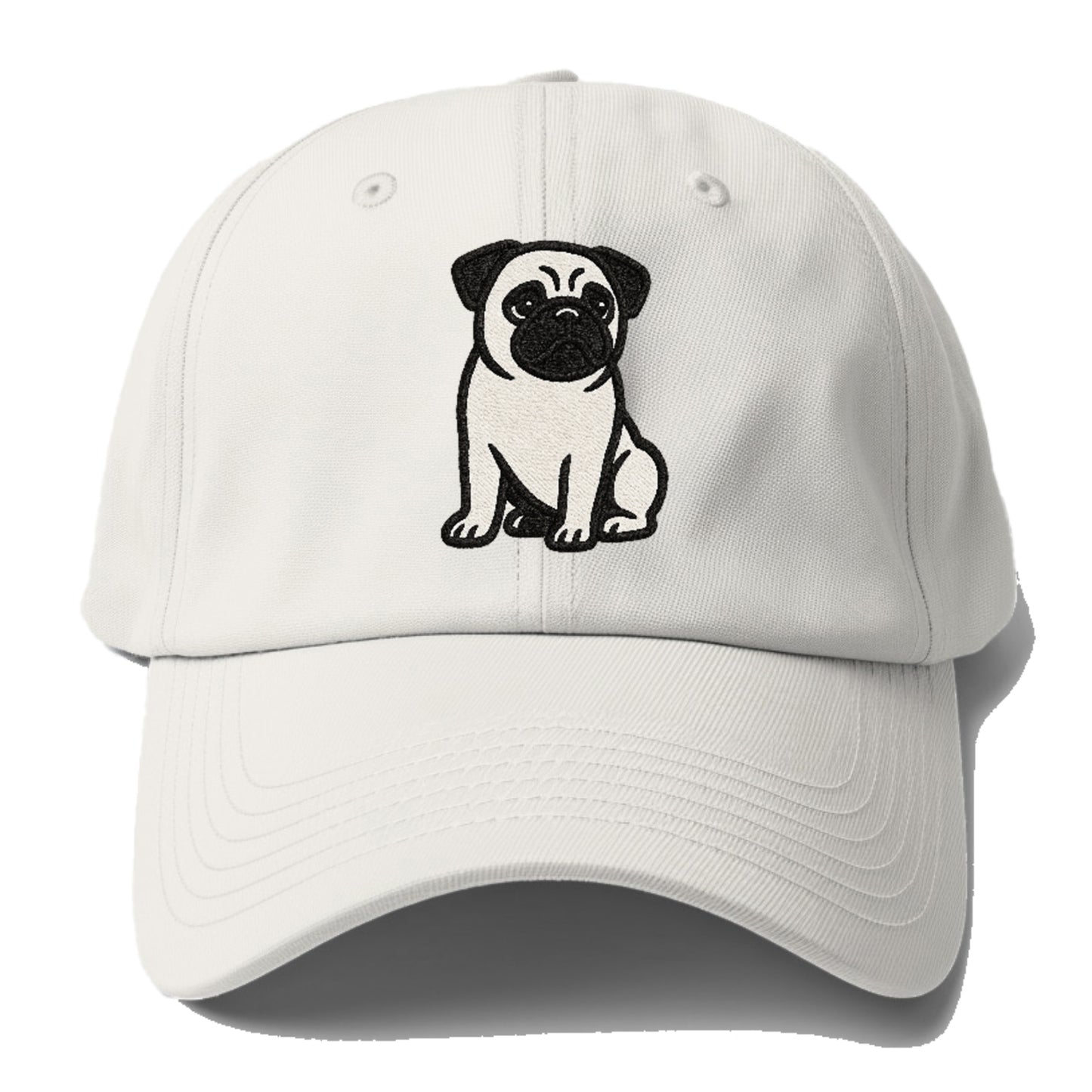 black-pug-charming-companion Hat