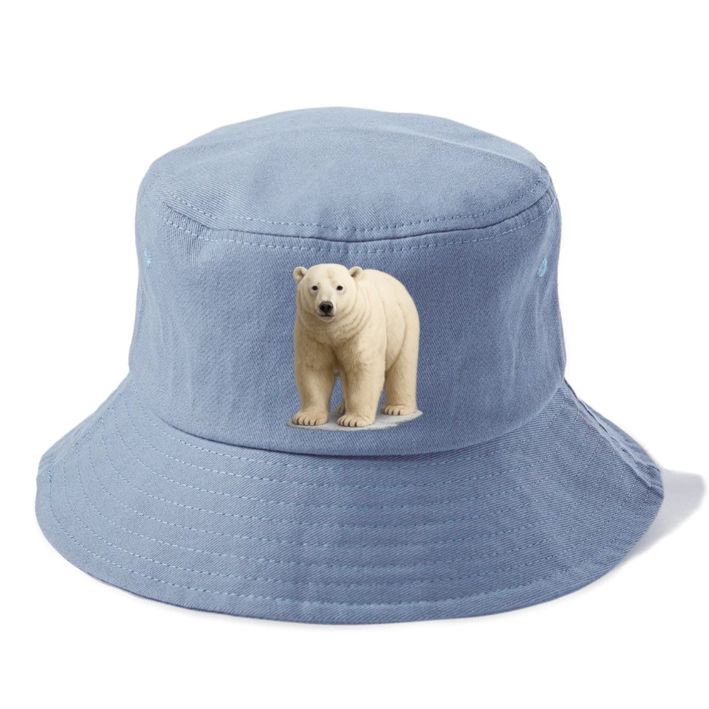 majestic polar bear front portrait Hat