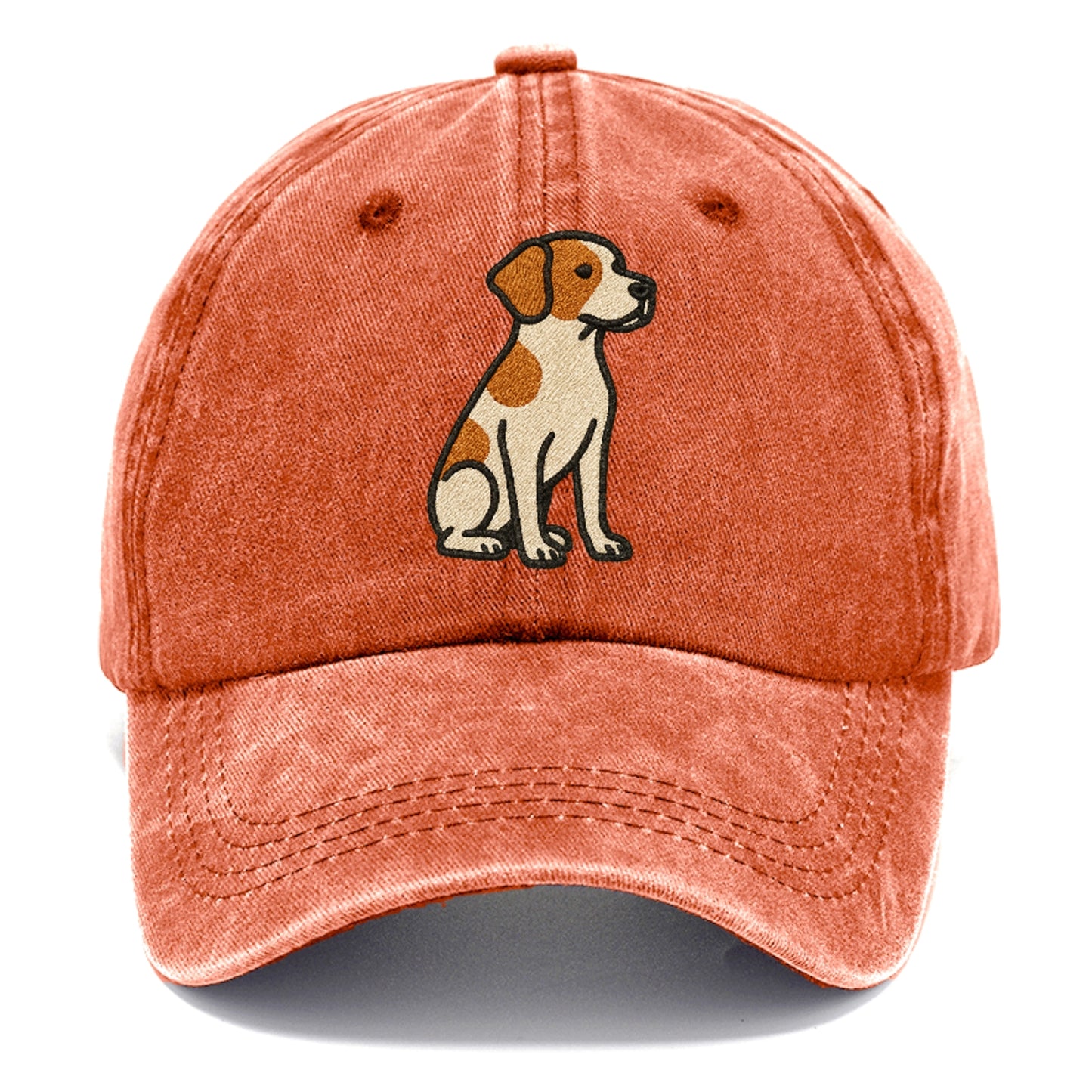 Brittany Spaniel Orange And White Design Hat