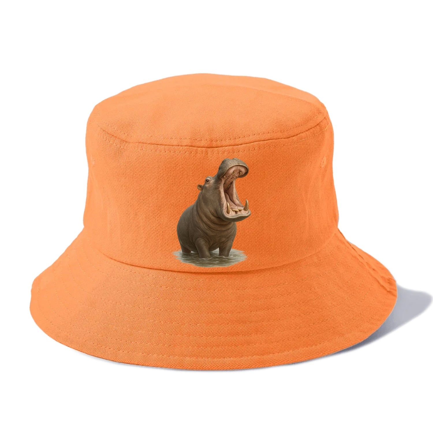 majestic hippo emerging from water Hat