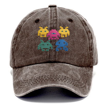 yarn pixel invasion collection Hat