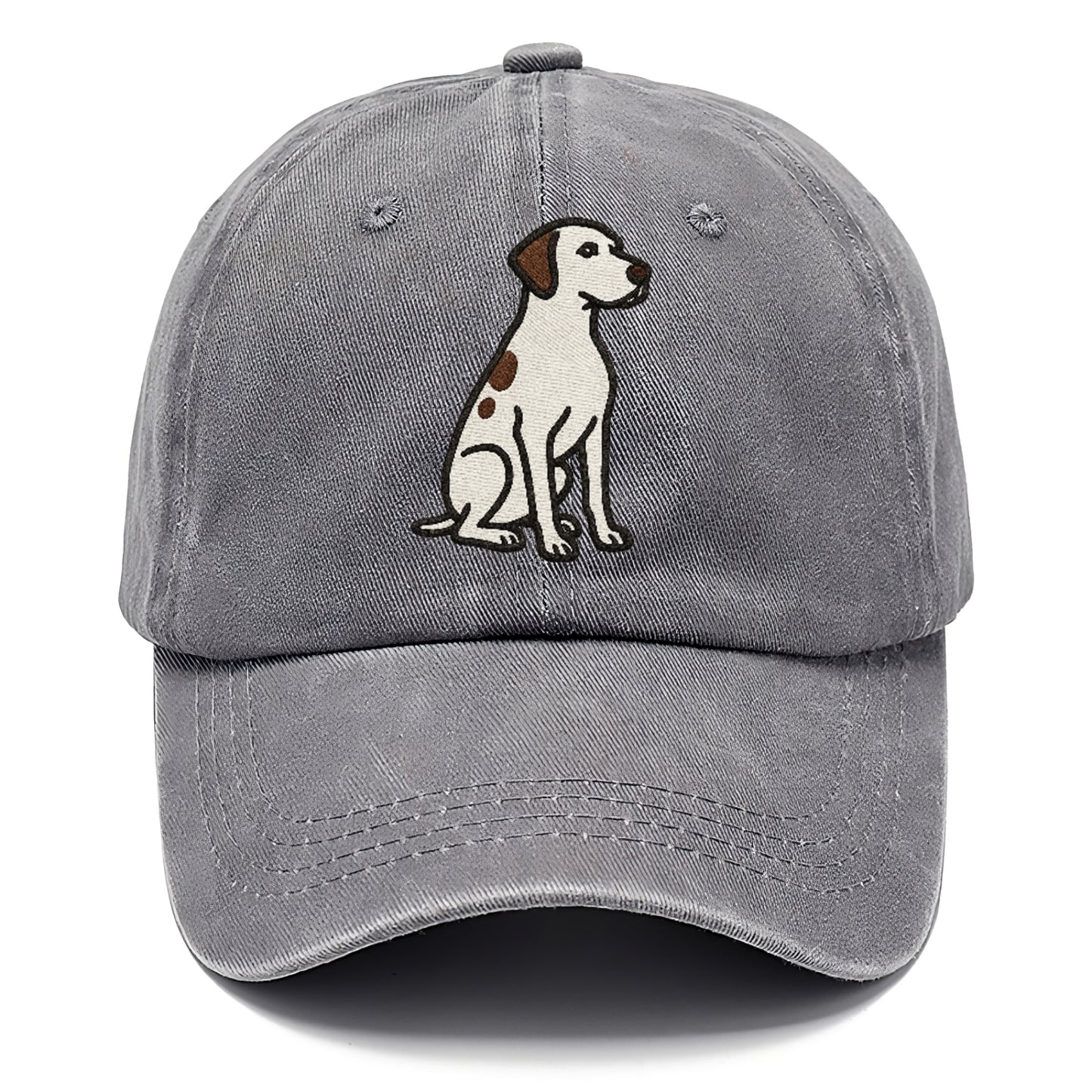 pointer-white-liver-spots-sitting-pose-loyal-spirit Hat