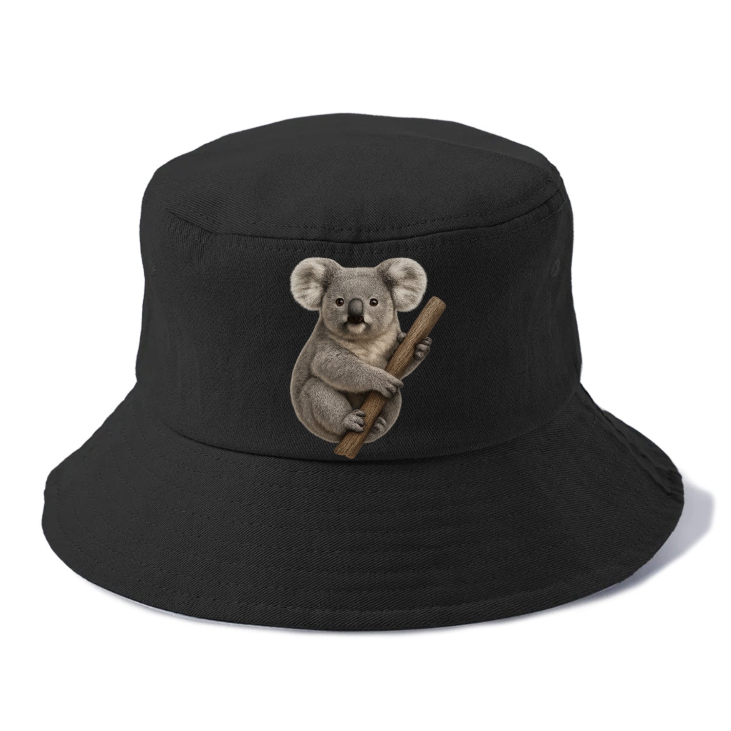 realistic koala on branch portrait Hat