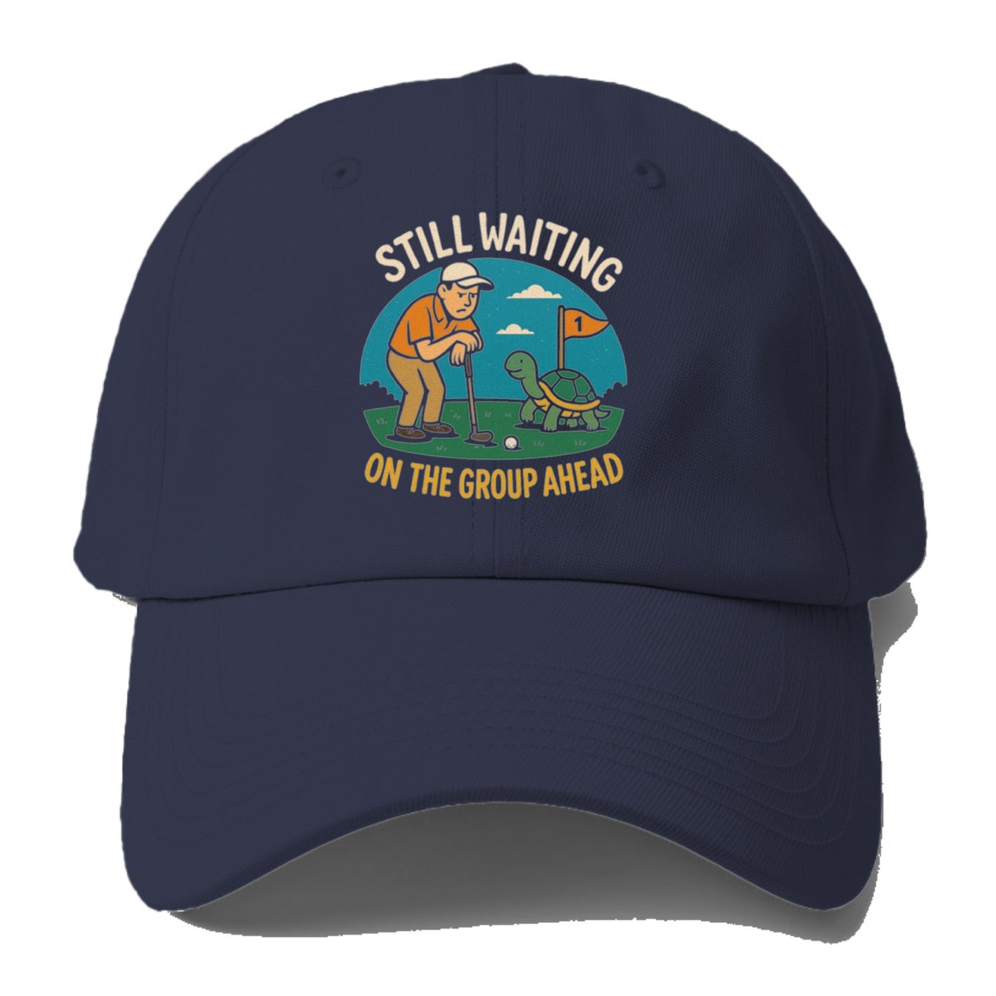still waiting on the group ahead Hat