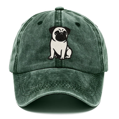 black-pug-charming-companion Hat