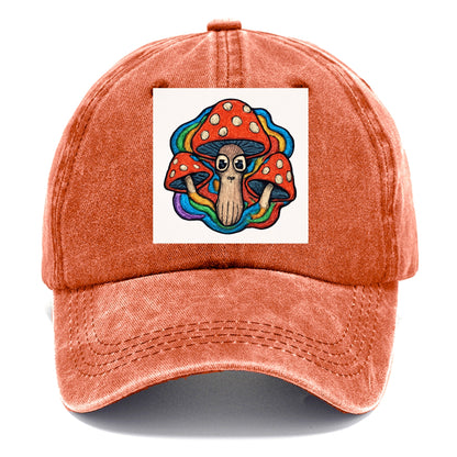 trippy mushrooms with psychedelic aura Hat