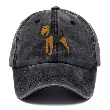 Welsh Terrier Black And Tan Pose Hat