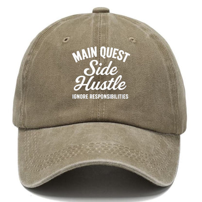 main quest hustle ignore Hat