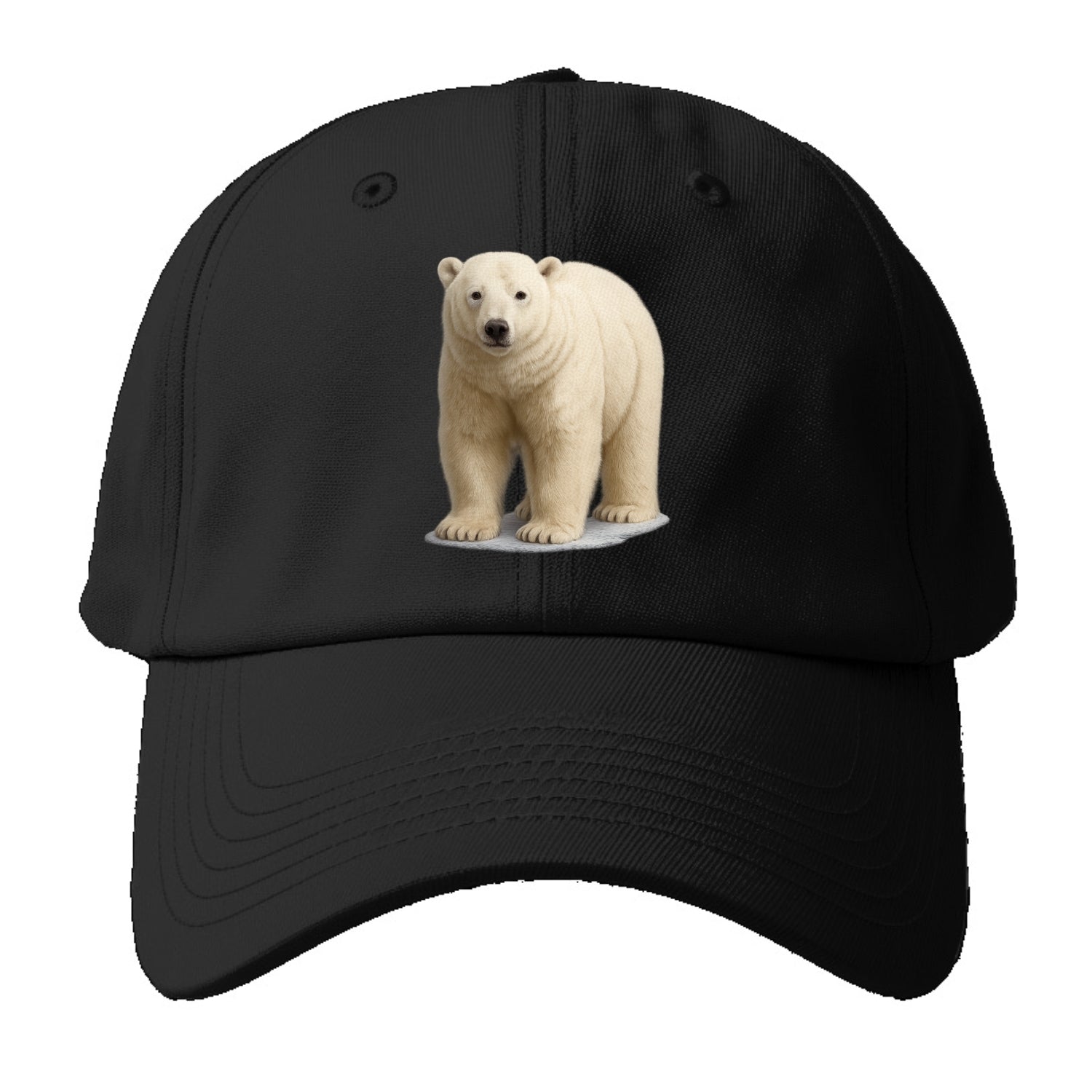 majestic polar bear front portrait Hat