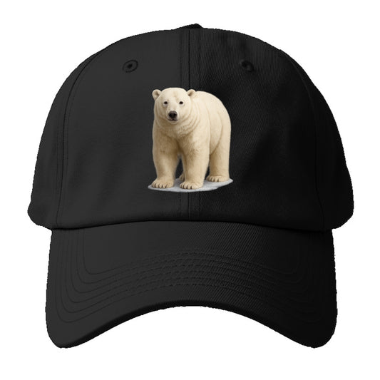 majestic polar bear front portrait Hat