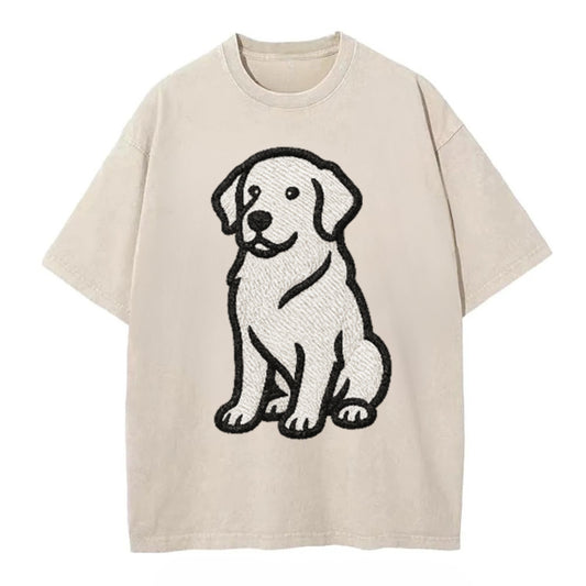 golden-retriever-curious-charm Hat