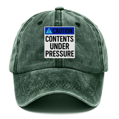 contents under pressure Hat