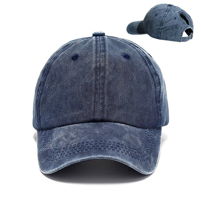 Pandaize Ponytail Baseball Cap European And American Trendy Curved Brim Baseball Cap Outdoor Sports Sun Hat For Women In Spring And Summer
