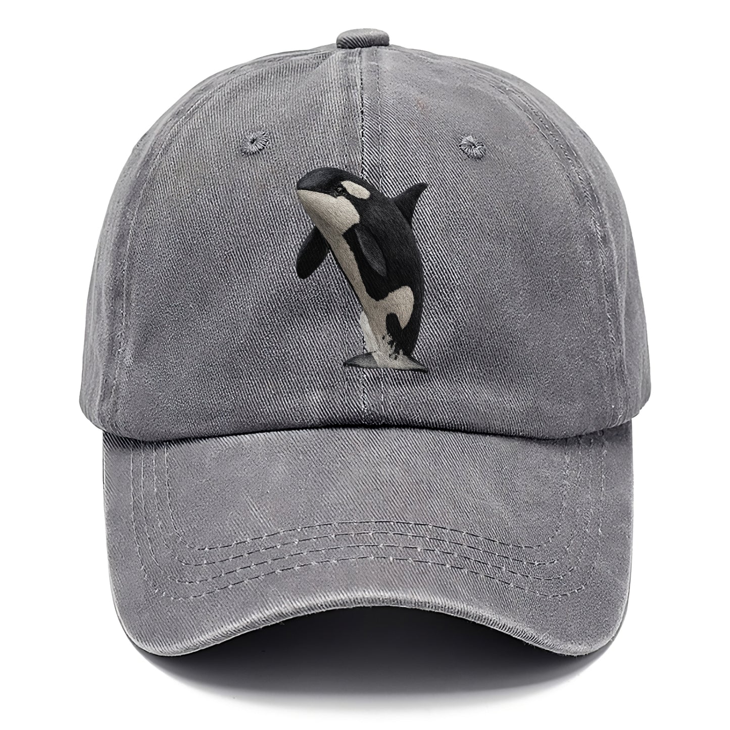 majestic orca leaping from the waves Hat