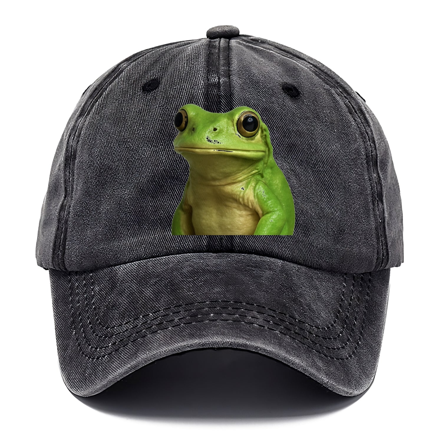 frog portrait design Hat