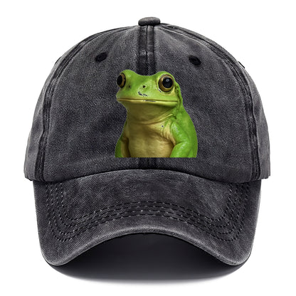 frog portrait design Hat
