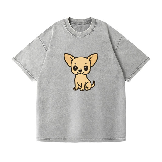 chihuahua cream colored sitting pose portrait design Hat
