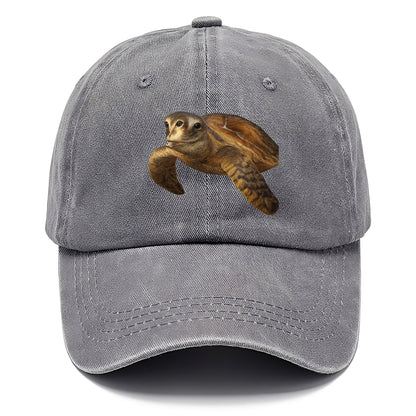 sea turtle portrait design Hat