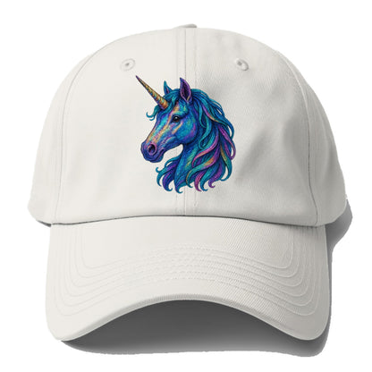 rainbow unicorn head artistic illustration Hat