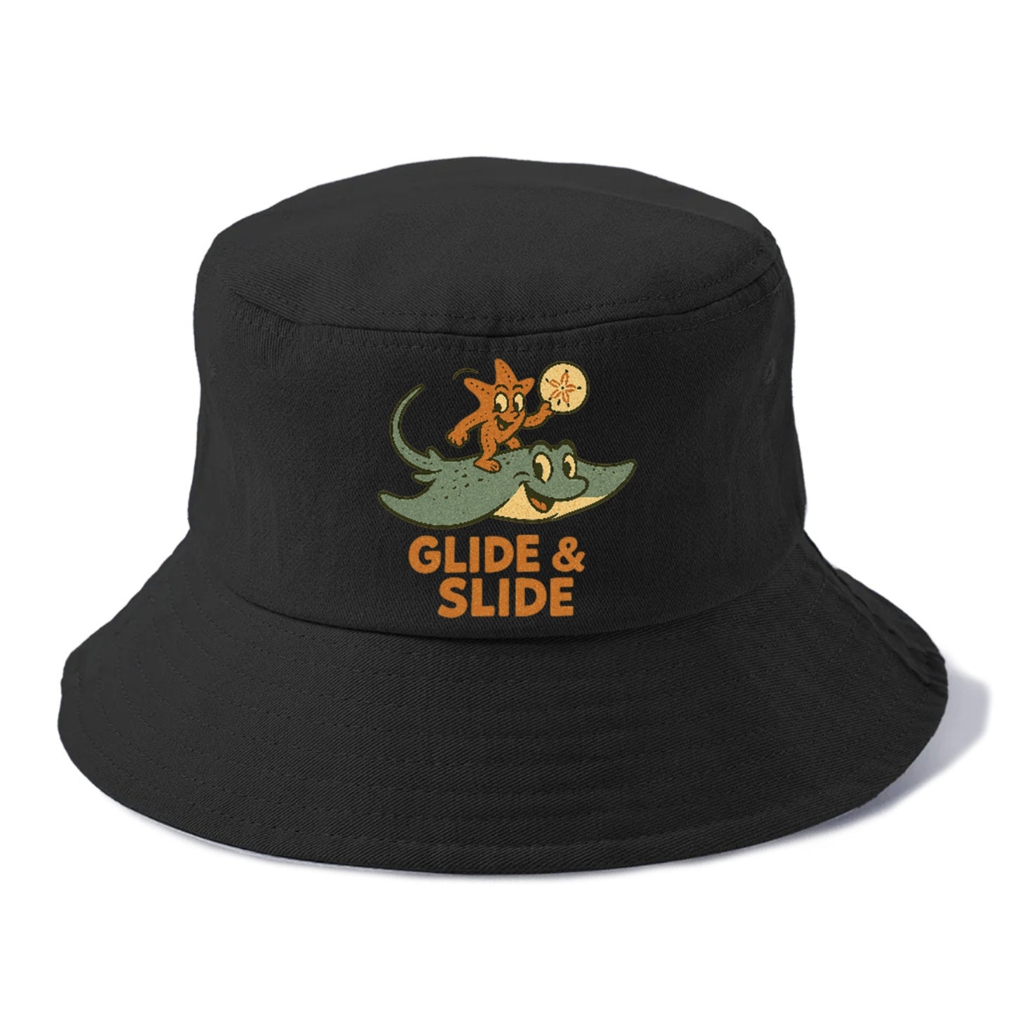 stingray-starfish-sand-dollar-glide-slide Hat
