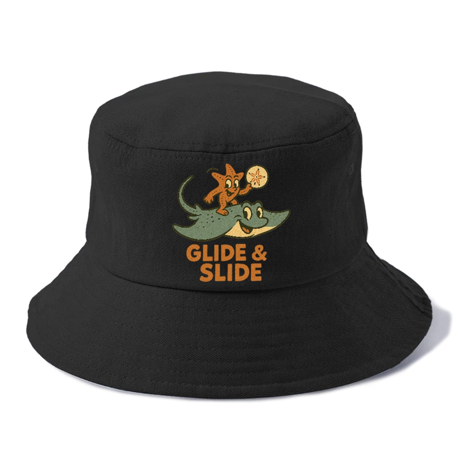 stingray-starfish-sand-dollar-glide-slide Hat