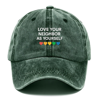 inspirational religious with lgbtq  pride Hat