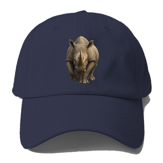 rhino portrait intense gaze illustration Hat