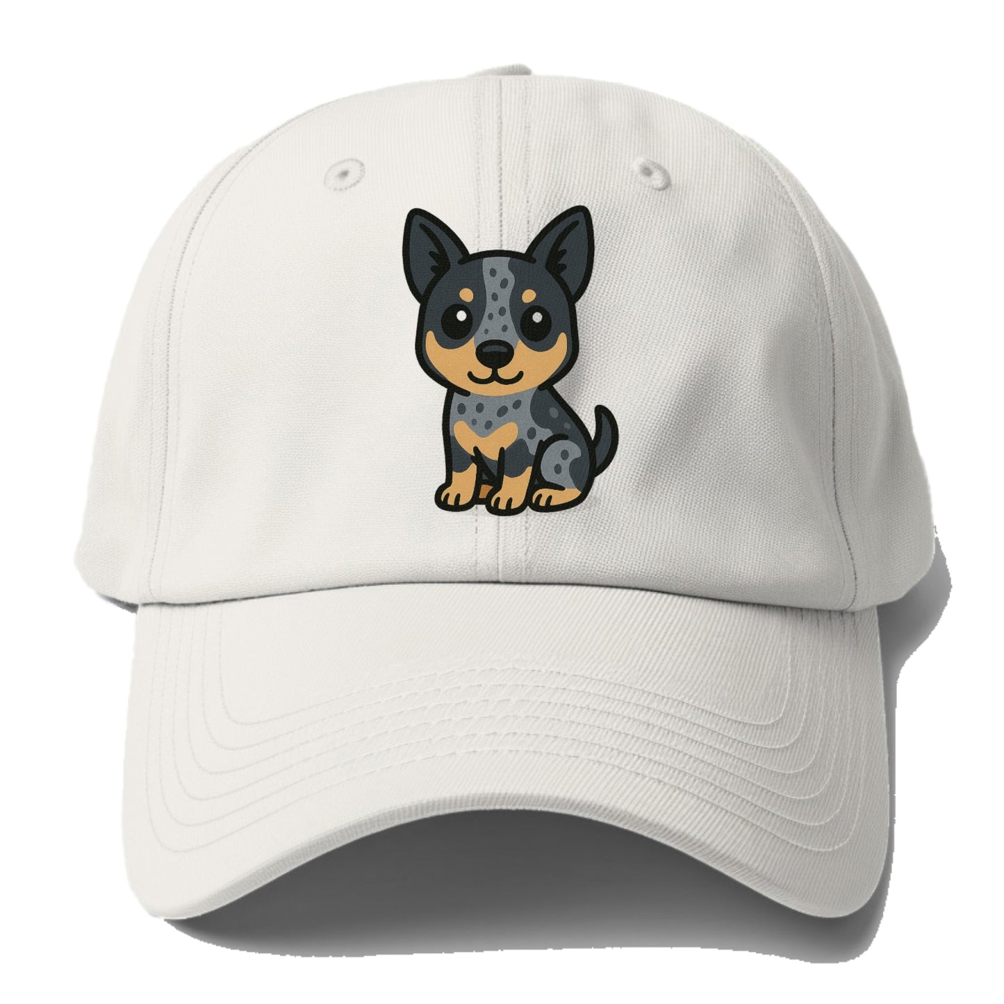 australian cattle dog blue heeler sitting pose portrait design Hat