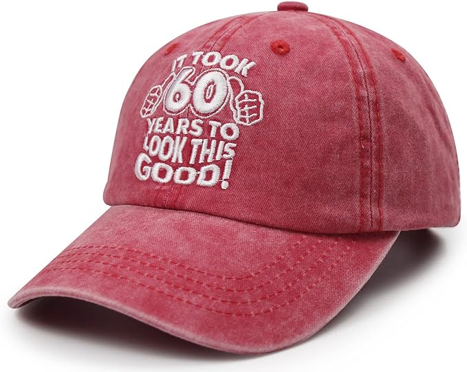 Vintage 60th Embroidered Classic Cap - "It Took 60 Years to Look This Good!"