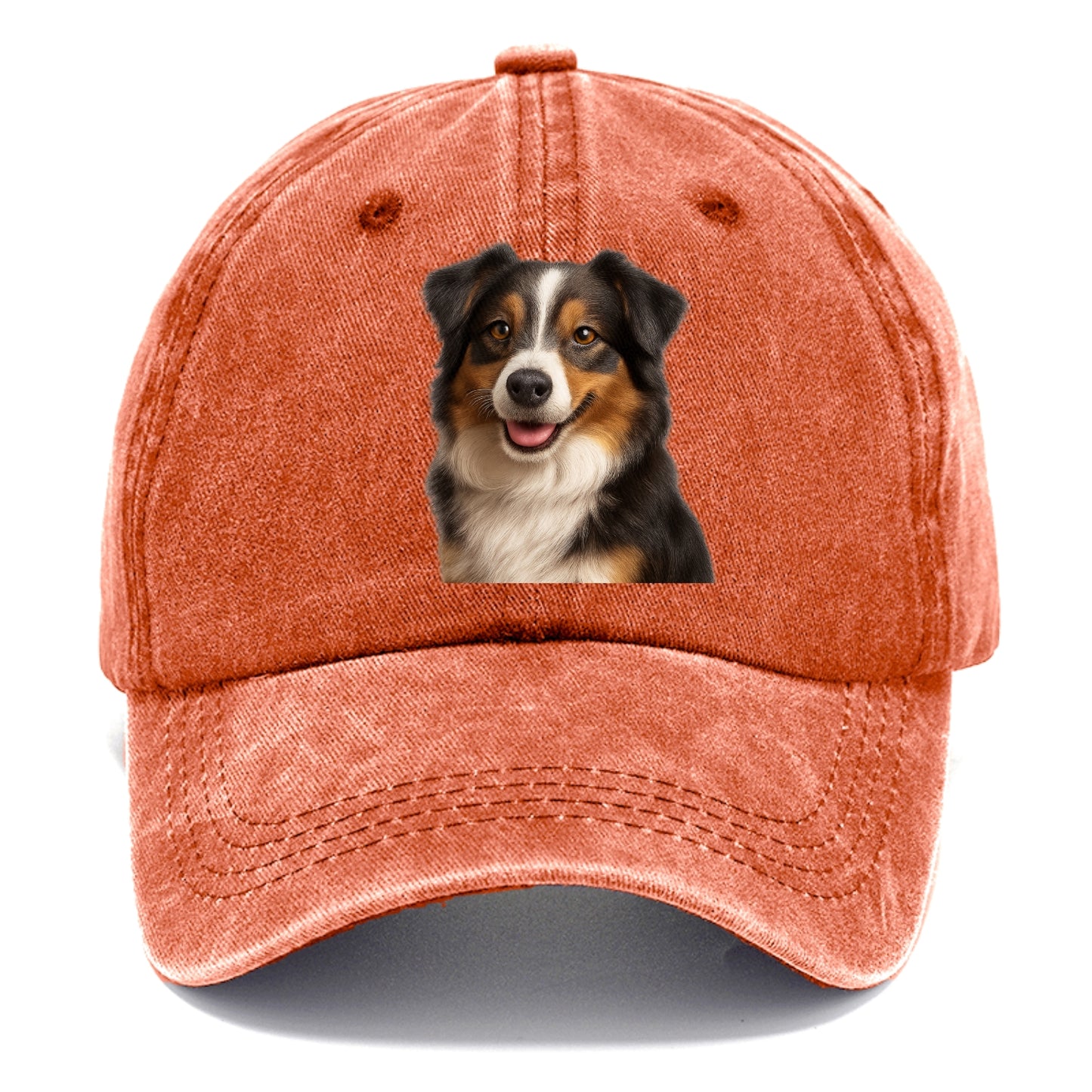 mini australian shepherd portrait design Hat