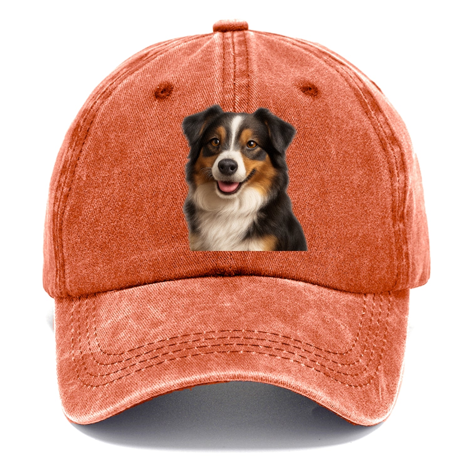 mini australian shepherd portrait design Hat