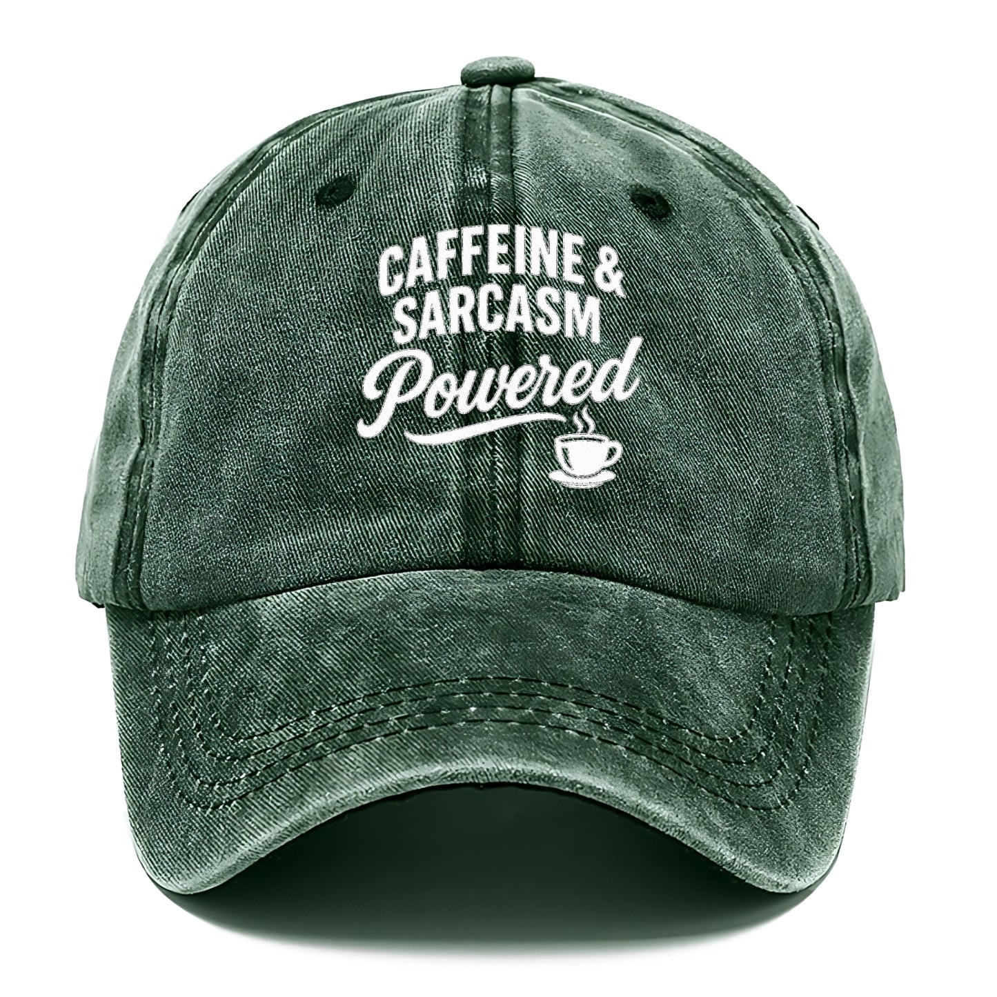 caffeine and sarcasm powered design Hat