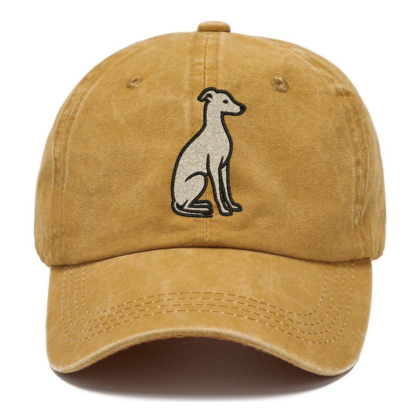 Italian Greyhound Gray Sitting Pose Hat